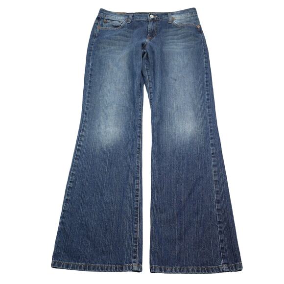 Lucky Brand Jeans Womens 12 Blue Mid Rise Button Zip Classic Fit Denim Pants - Picture 1 of 16